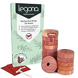 Legona® 15x Natürlicher BIO Mottenschutz aus Zedernholz / 100% Naturprodukt - Chemiefreie Mottenfalle / Erstklassige Mottenabwehr im Kleiderschrank / Langlebiger Schutz vor Kleidermotten